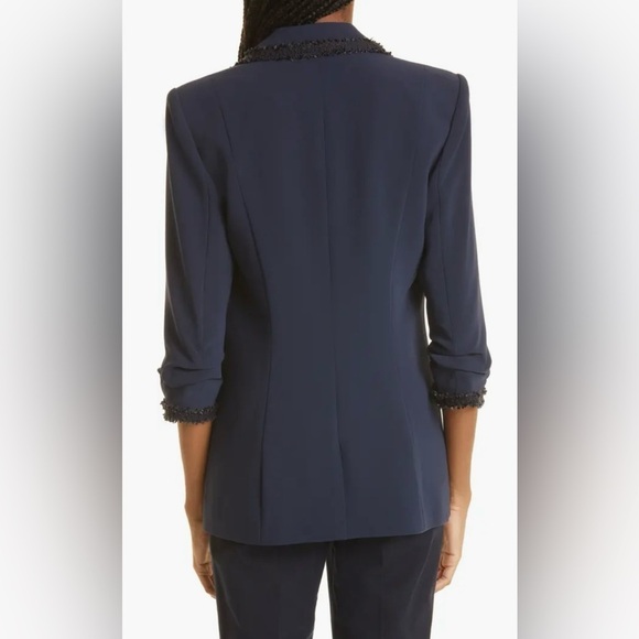 - cinq a sept blazer Khloe Crepe Trimmed Blazer - size 4 $445 - Picture 7 of 11